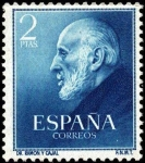 Stamps Spain -  Doctores Ramón y Cajal y Ferrán