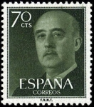 Stamps Spain -  General Franco