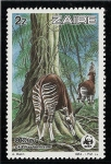 Stamps Democratic Republic of the Congo -  Reserva de la fauna de los okapis