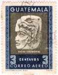 Stamps : America : Guatemala :  Hacha Ceremonial Maya