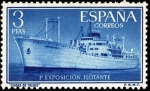 Stamps Spain -  Exposición flotante en el buque 