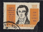 Stamps Argentina -  Luis Vernet