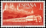 Stamps Spain -  XVII Congreso Internacional de Ferrocarriles