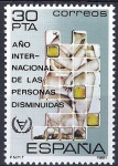 Sellos de Europa - Espaa -  2612 Año Internacional de las personas disminuidas.