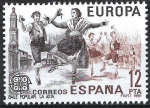 Stamps Spain -  2615 Europa-CEPT. Baile Popular, La Jota.