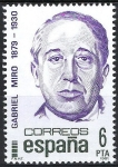 Stamps Spain -  2618 Centenarios. Gabriel Miró. 