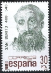 Stamps Spain -  2620 Centenarios. San Benito.