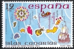 Stamps Spain -  2623 España Insular. Islas Canarias.