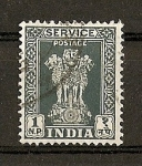Stamps India -  Columna de Asoka / Valor en Naye Paisa.