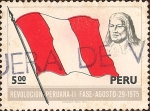 Stamps : America : Peru :  Revolución Peruana - II Fase - 29 agosto 1975.