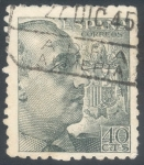 Sellos de Europa - Espa�a -  ESPAÑA 1940_925 General Franco y escudo de España