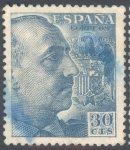 Stamps Spain -  ESPAÑA 1949-53_1049 El Cid y General Franco.