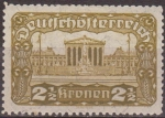 Stamps Austria -  Austria 1919 Scott 220 Sello * Edificio del Parlamento 2 1/2k Osterreich Autriche 