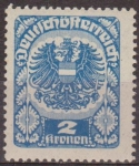 Stamps Austria -  AUSTRIA 1920 Scott 242 Sello * Escudo de Armas 2k Osterreich Autriche 