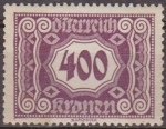 Stamps Austria -  AUSTRIA 1922 Scott J121 Sello **  Cifras Numeros 400k Osterreich Autriche 