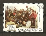 Stamps Russia -  125 Aniversario del nacimiento de I.E.Repine.