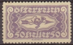 Stamps Austria -  Austria 1922 Scott QE8 Sello * Flecha 50h Monarquia Osterreich Autriche 