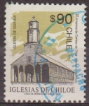 Sellos del Mundo : America : Chile : CHILE 1993 Scott 1059 Sello Iglesia de Chiloe Quehui usado 90$ 