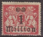 Stamps Germany -  Danzing 1923 Scott 144 Sello * Escudo de Armas sobrecargado 
