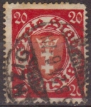Stamps Germany -  Danzing 1924 Scott 177 Sello Escudo de Armas usado 