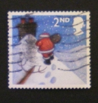 Stamps : Europe : United_Kingdom :  papa noel