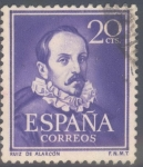 Stamps Spain -  ESPAÑA 1074 Literatos.