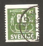 Stamps Sweden -  grabado rupestre de la provincia de bohuslan
