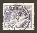 Sellos de Europa - Suecia -  III centº de correos, paquebote-correos constitución