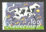 Sellos del Mundo : Europa : Holanda : 1495 - Vaca volando