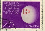 Stamps Switzerland -  Exposicion nacional suiza Lausanne