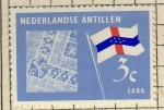 Sellos de Europa - Holanda -  Bandera y encaje