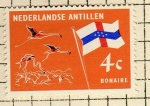 Stamps Netherlands -  Bandera y aves   BONAIRE