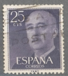 Stamps Spain -  ESPAÑA 1955-6_1146 General Franco (1892-1975).