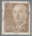 Stamps Spain -  ESPAÑA 1955-6_1147 General Franco (1892-1975).