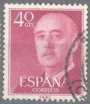 Stamps Spain -  ESPAÑA 1955-6_1148 General Franco (1892-1975).