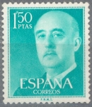 Stamps Spain -  ESPAÑA 1955-6_1155.03 General Franco (1892-1975).