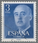 Stamps Spain -  ESPAÑA 1955-6_1159.06 General Franco (1892-1975).