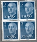 Stamps Spain -  ESPAÑA 1955-6_1159x4 General Franco (1892-1975).