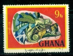 Stamps : Africa : Ghana :  Camaleón