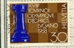 Stamps Switzerland -  XVIII Torneo Olimpico