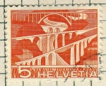 Stamps Switzerland -  Puente sobre Silles