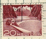 Stamps : Europe : Switzerland :  Presa de Grimsel
