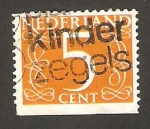 Stamps Netherlands -  611 b - cifra