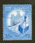 Stamps : Africa : Egypt :  Transporte