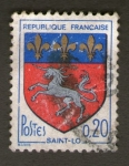 Stamps : Europe : France :  Blason de Saint-Lô 
