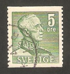 Stamps Sweden -  rey gustave V