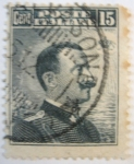 Stamps Italy -  michetti nero calcografiada III tipo