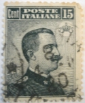 Stamps Italy -  michetti nero tipografica II tipo