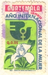 Stamps Guatemala -  Monja Blanca Lycaste skynnery alba Orquidea
