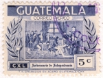 Sellos de America - Guatemala -  Aniversario de Independencia